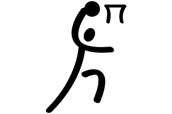 Simplistic Icon of a Table Tennis Player