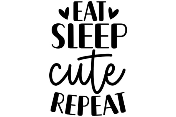 Eat, Sleep, Cute Repeat: A Playful Guide to Self-Care