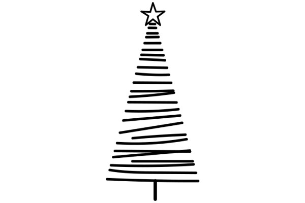 Simplistic Christmas Tree Illustration