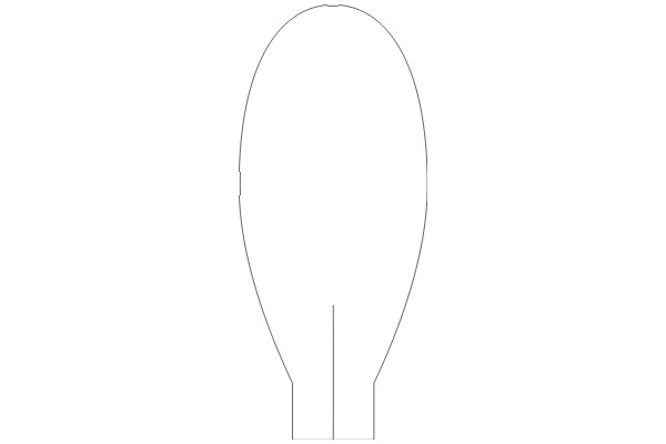 A Simple Line Drawing of a Balloon