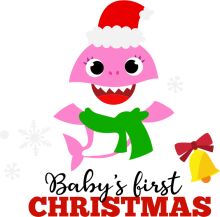 Celebrating Baby's First Christmas with a Festive Pink Dinosaur