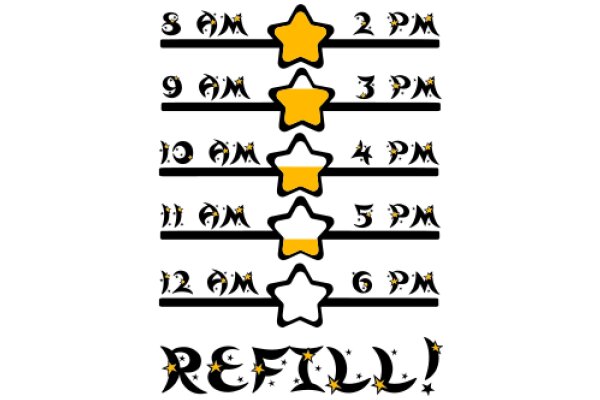 A 24-Hour Star-Filled Schedule for Refill