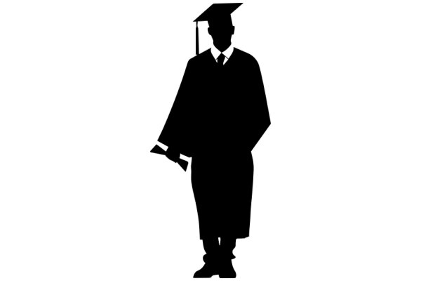 Silhouette of a Graduate with a Gun