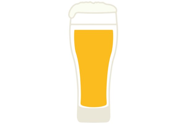 A Simple Illustration of a Beer Glass