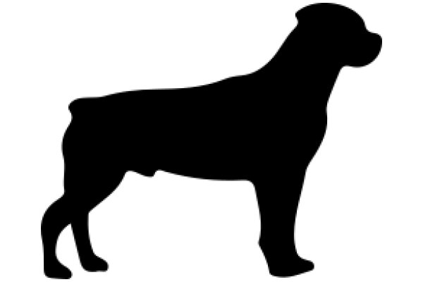 A Silhouette of a Dog