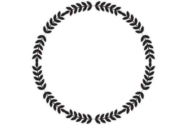 Elegant Black Laurel Wreath