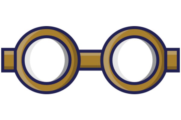 Stylish Eyeglasses with Round Lenses and Gold Frames