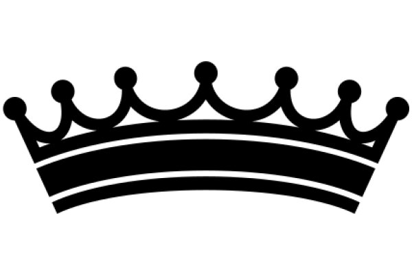 A Simple Black Crown Icon