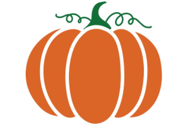 Autumn's Harvest: A Pumpkin Emblem