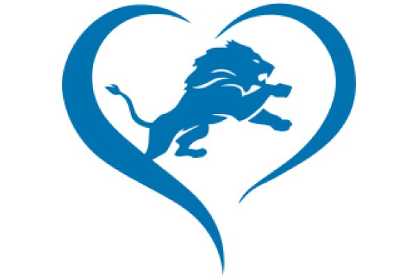 Stylized Blue Lion Logo