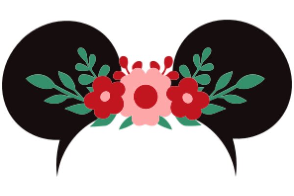 Stylized Flower Bouquet with Ears of Speech Bubbles