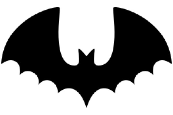 Stylized Black Bat Silhouette