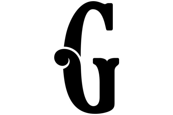 Stylized Letter 'G' with a Curved Design