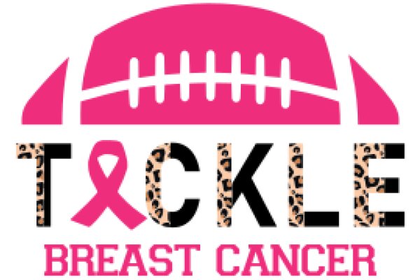 Football-Themed Breast Cancer Awareness Logo