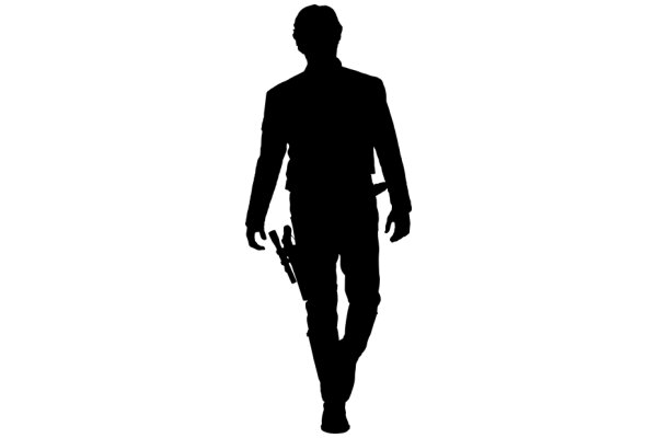 Silhouette of a Man with a Gun