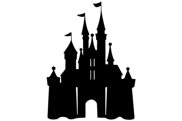 Silhouette of a Castle and Towers