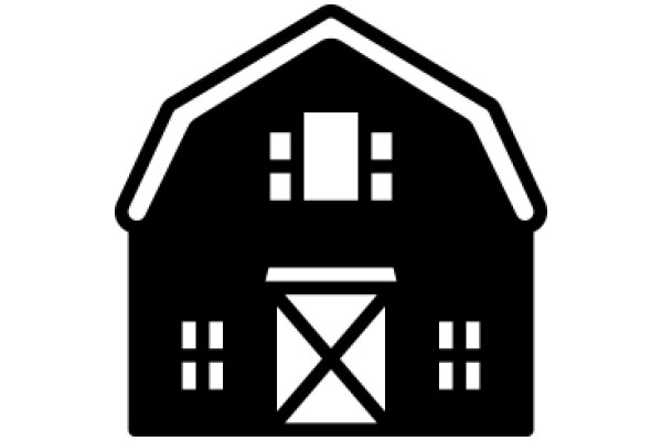 Simplistic Icon of a Barn