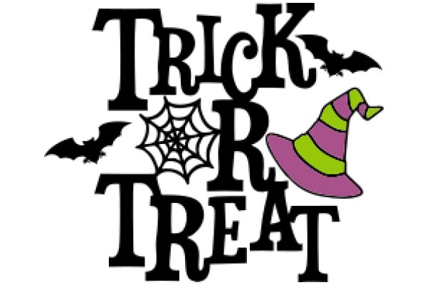 Halloween-Themed Sign: Trick or Treat with a Spooky Twist