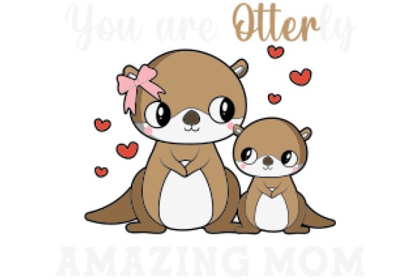 Adorable Otter Family: A Moment of Love and Bonding