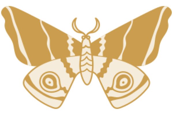 Stylized Butterfly Logo with Detailed Design