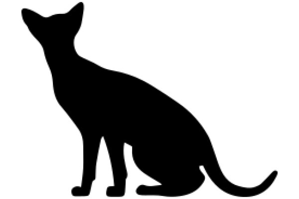 Silhouette of a Cat: A Simple yet Captivating Image