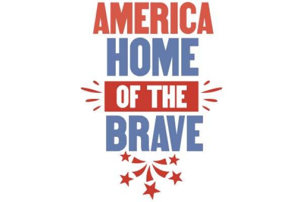 America Home of the Brave: A Graphic Design Showcasing National Pride