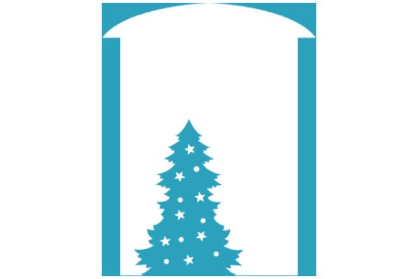 Holiday Spirit: A Christmas Tree on a Blue Background