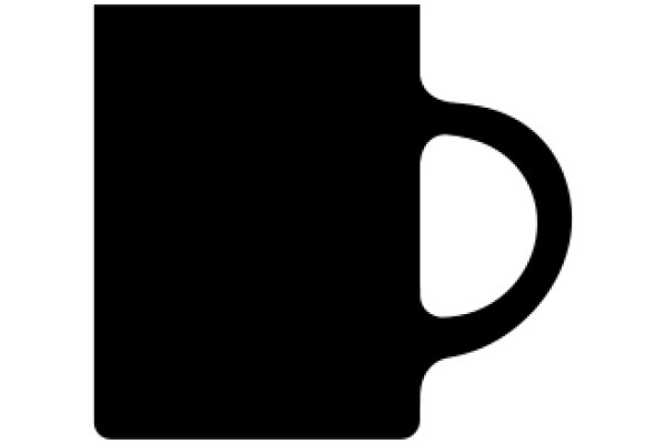 Simplicity in Design: A Black Coffee Cup Icon