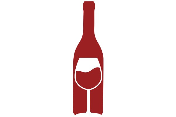 A Red Wine Bottle Icon