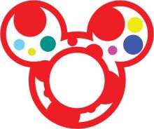 Vibrant Mickey Mouse Ear Logo