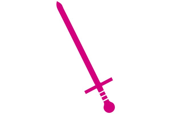 Vivid Pink Sword with Crossguard