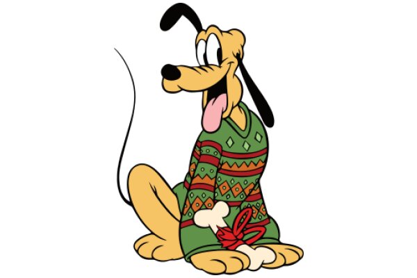 A Merry Christmas with Pluto's Festive Attire!