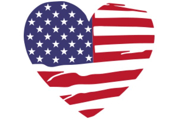 United States Flag Heart