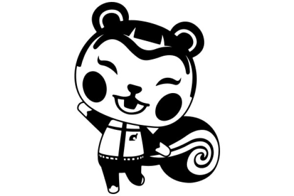 Stylized Cartoon of a Panda Character