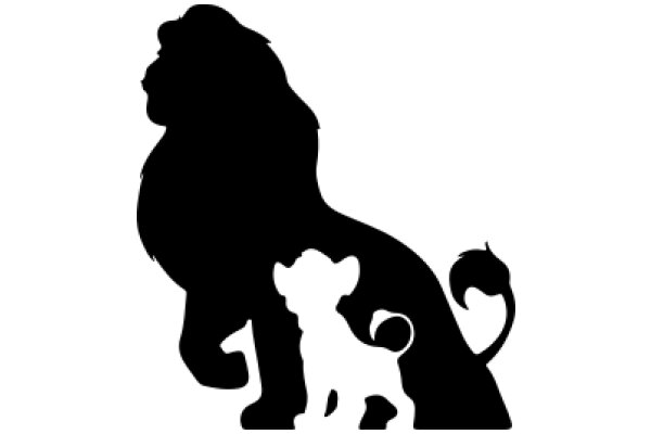 A Silhouette of a Lion and a Lamb, Symbolizing Peace and Harmony