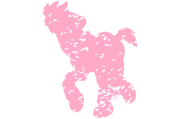 A Pink Silhouette of a Horse