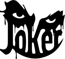 The Art of Joker: A Black and White Silhouette