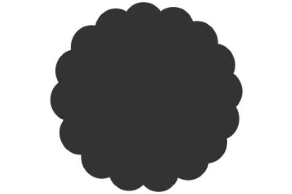 A Solid Black Circle on a White Background