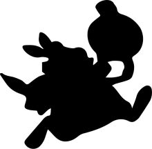 Silhouette of a Cow and a Bottle