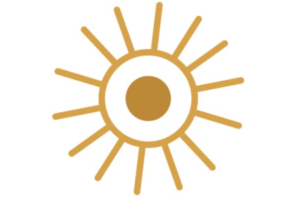 A Simplistic Illustration of a Sun with Rays