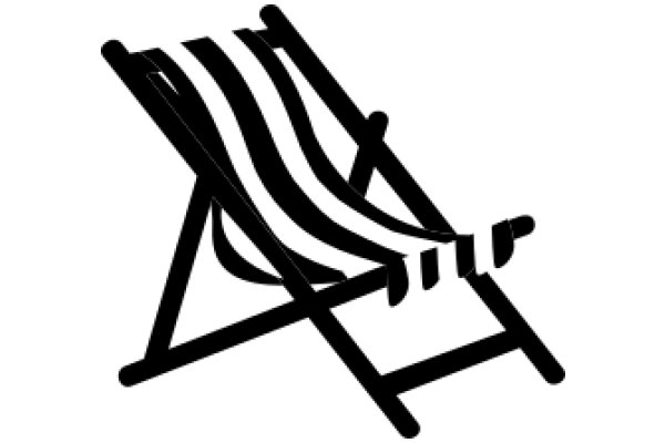 Simplistic Illustration of a Folding Chair