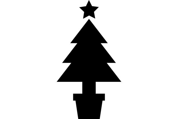 Simplistic Christmas Tree and Star Decoration