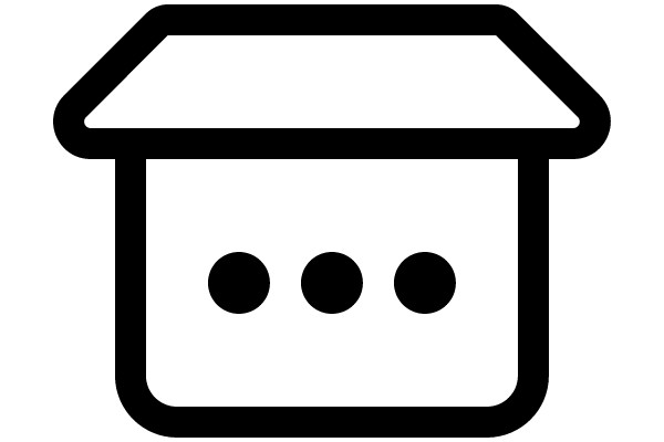 A Simple Icon: A Container with a Dot