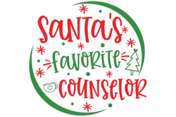 Santa's Favorite Counselor: A Holiday-Themed Logo