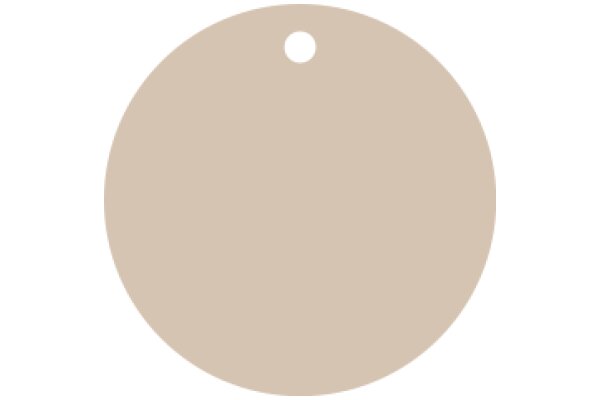 A Solid Circle in a Soft Beige Color