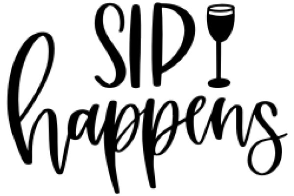 Sip Happens: A Graphic Design for a Wine Glass