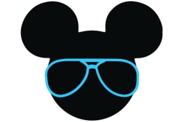 Stylish Mickey Mouse Icon with Blue Sunglasses