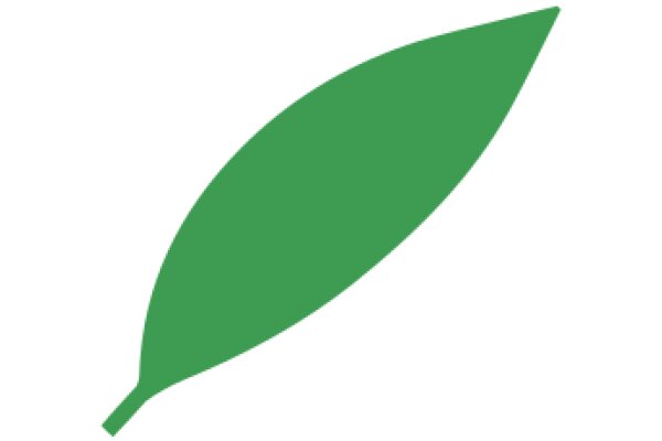 Simplistic Green Leaf Icon