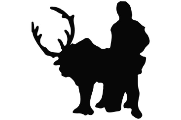 Silhouette of a Human and a Deer: A Symbolic Pairing