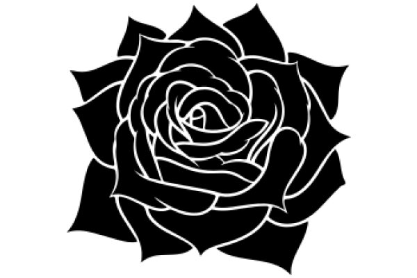 Elegant Black Rose Design